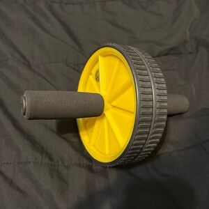 Yellow and Black Ab Roller Wheel